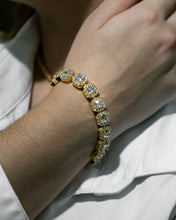 Load image into Gallery viewer, 10MM Clustered Bracelet in Yellow Gold