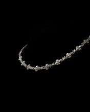 Load image into Gallery viewer, Rounded Cross Pave Star Chain in White Gold