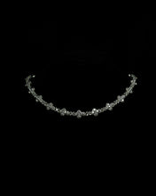 Load image into Gallery viewer, Rounded Cross Pave Star Chain in White Gold