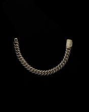 Load image into Gallery viewer, 10MM Cuban Iced Out Bracelet in Yellow Gold