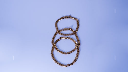 5MM Cuban Bracelet Gold