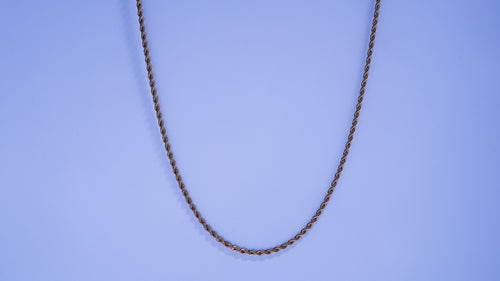 3MM Rope Chain Gold