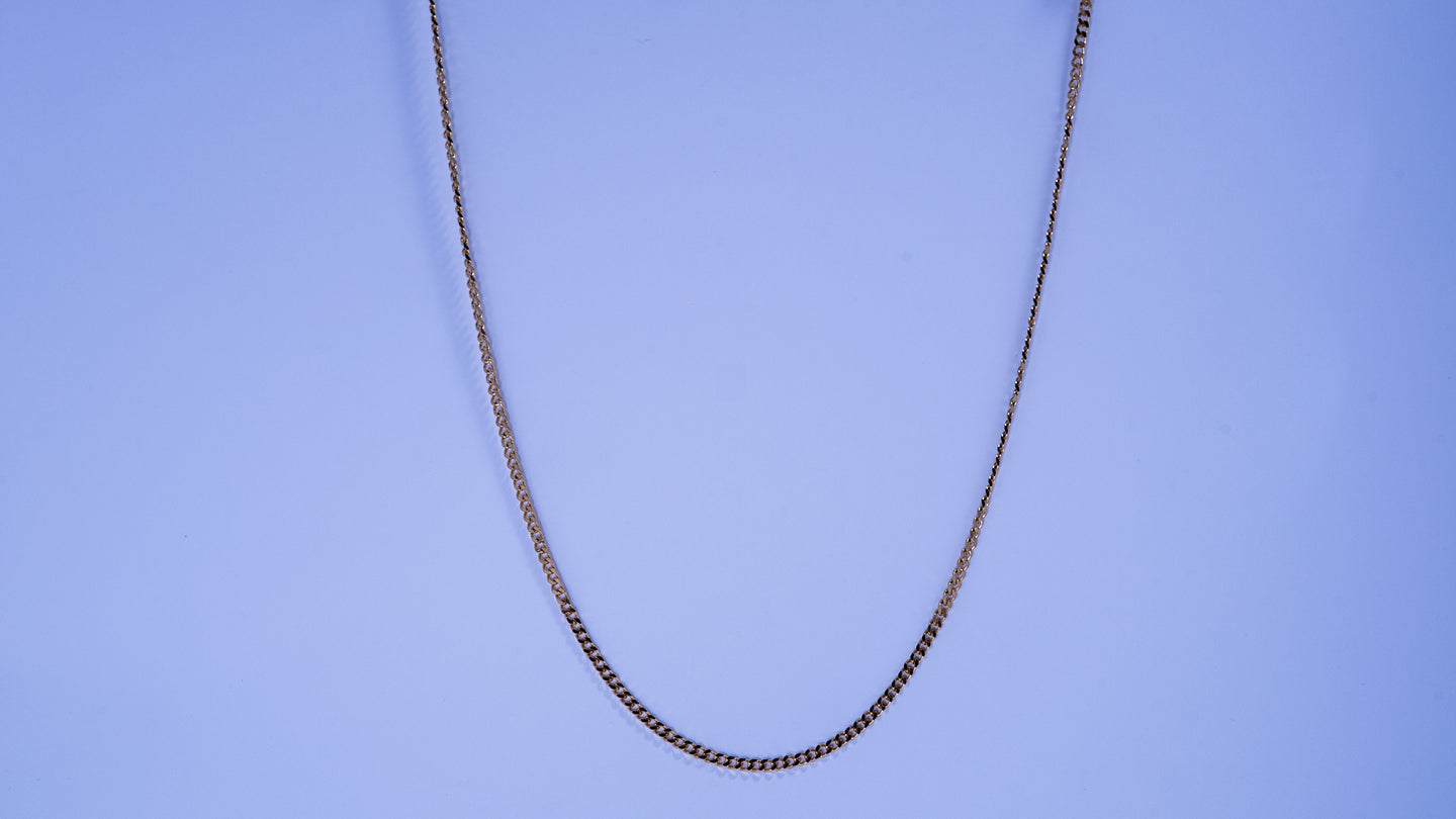 3MM Micro Cuban Chain Gold