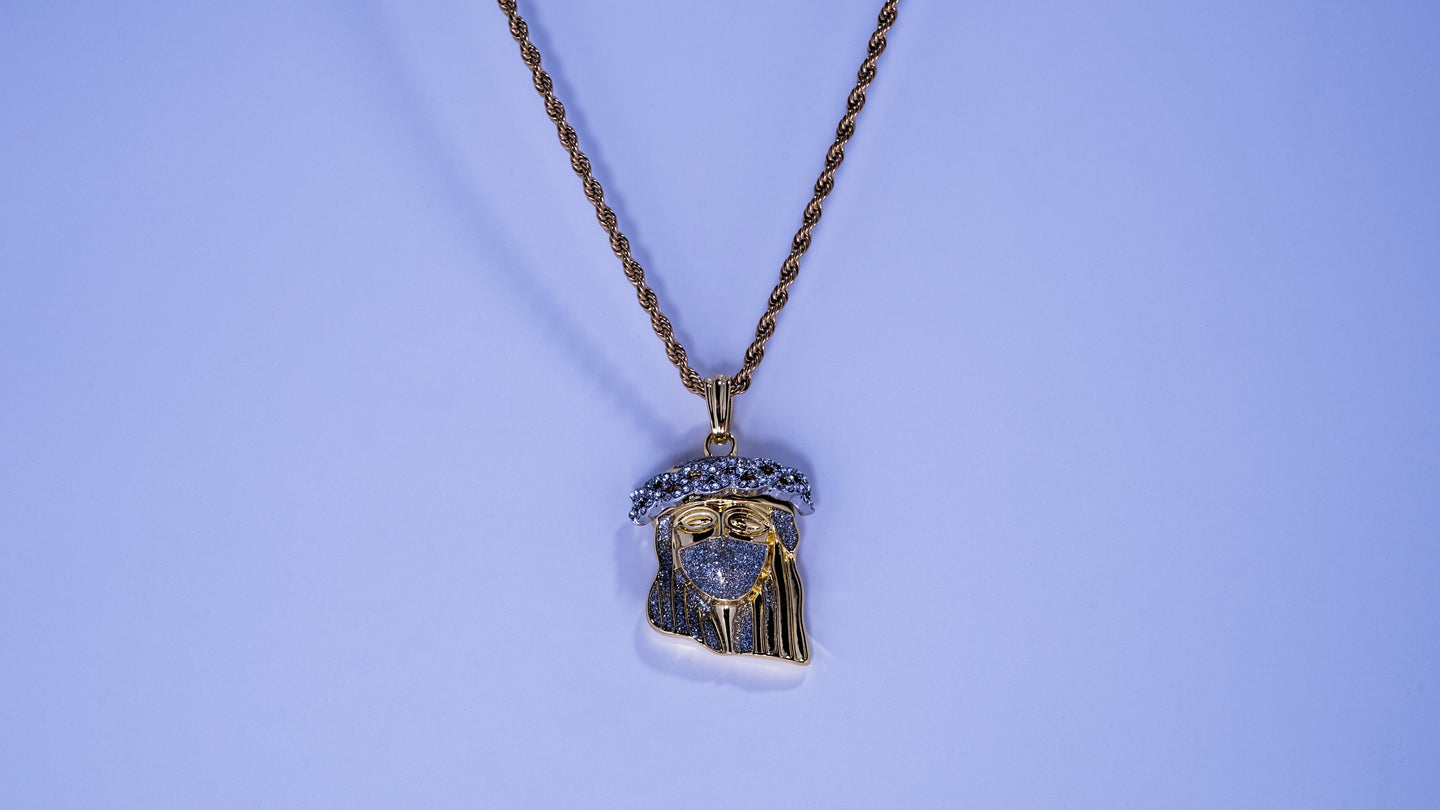 Two-Tone Masked King Pendant