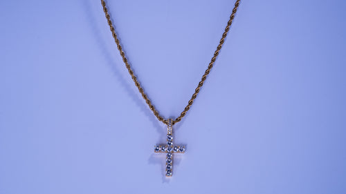 Iced Out Cross Pendant