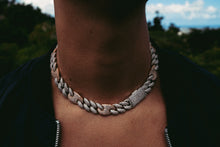 Load image into Gallery viewer, 16MM Cuban Link Chain in White Gold + Rose Gold