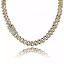 Load image into Gallery viewer, Miami Prong Chain in Yellow Gold
