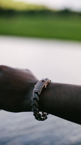 14MM Miami Prong Bracelet in Rose Gold + White Gold