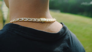 Baguette Chain in Yellow Gold