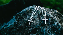 Load image into Gallery viewer, Egyptian Ankh Key Of Life &amp; Cross Pendant Set