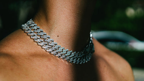 14MM Miami Prong Chain in White Gold